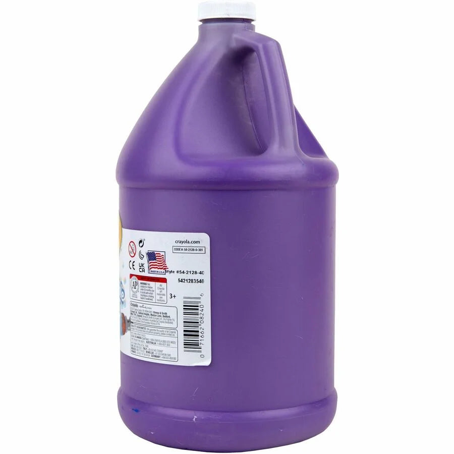 Crayola Washable Violet Paint - 1 Gallon - Non-Toxic - Each
