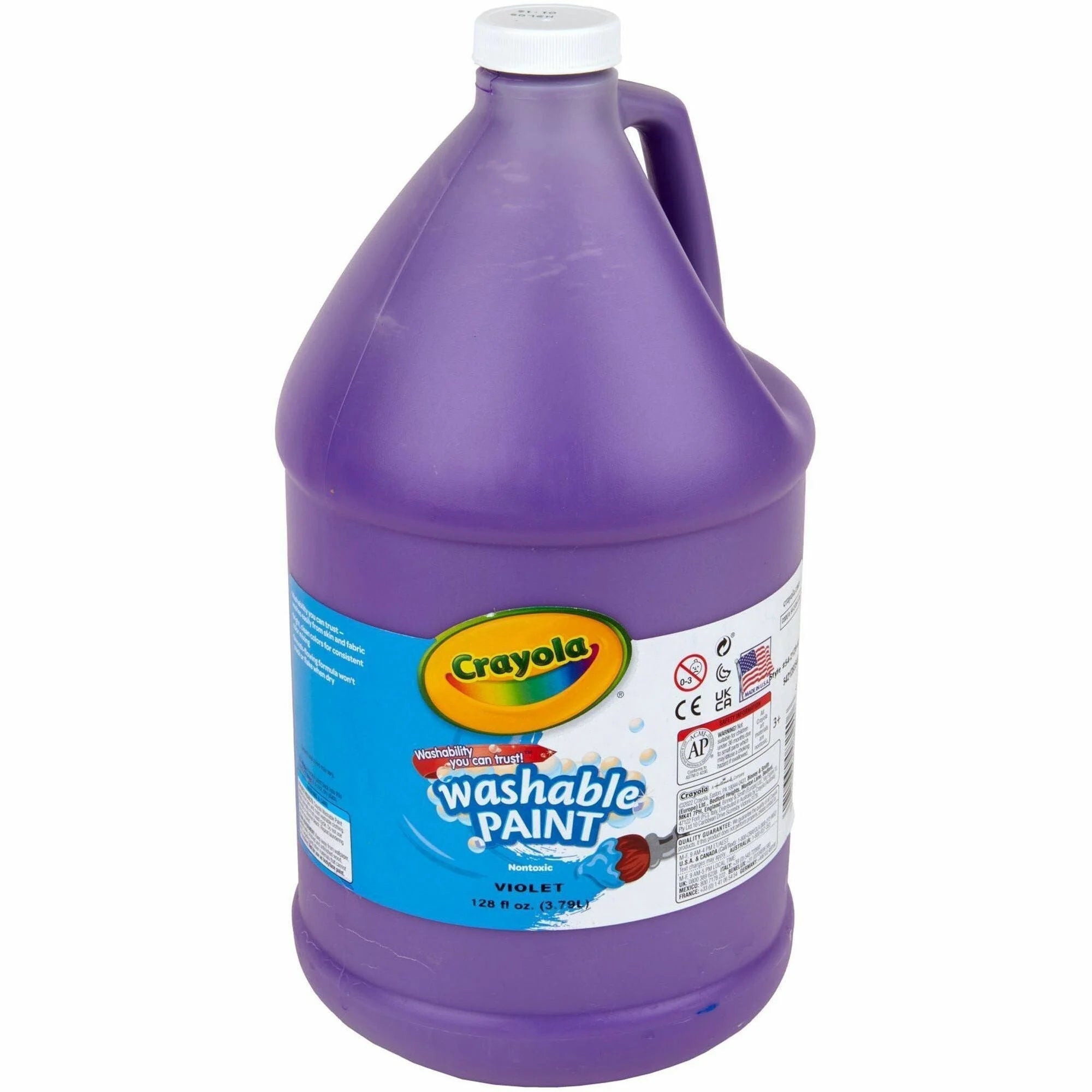 Crayola Washable Violet Paint - 1 Gallon - Non-Toxic - Each
