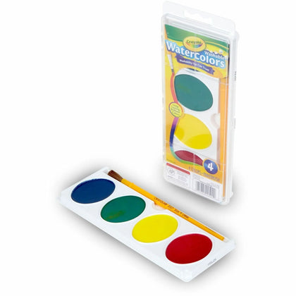 Crayola Washable Watercolors Set: 4 Colors 4.50 oz - Assorted - 4/Set - Paint