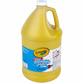 Crayola Washable Yellow Paint - 1 Gallon - Non-Toxic - Easy Clean-Up