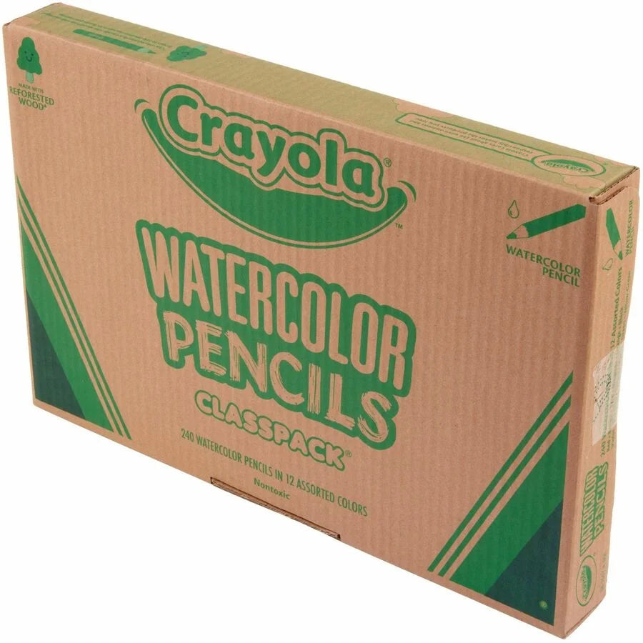 Crayola Watercolor Pencils Classpack: 240 Count 12 Colors - Vibrant Shades for Artistic Creations - Specialty Marking &