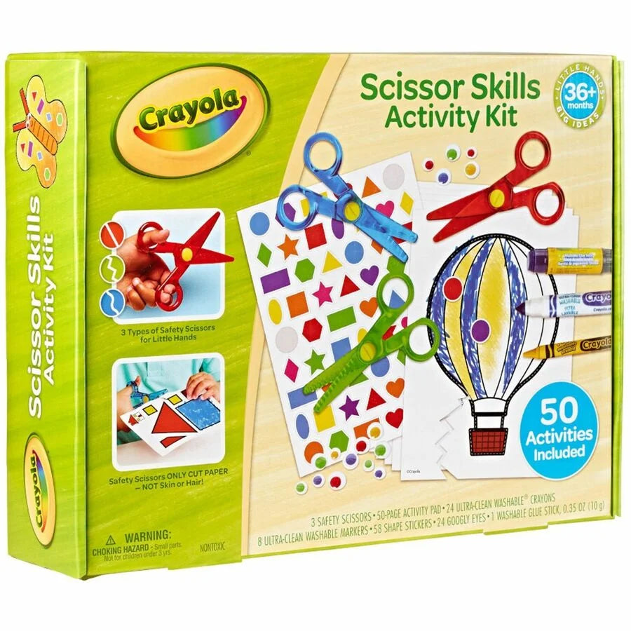 Crayola Young Kids Scissor Skills Kit - Ages 3+ - Multi - 1 - Arts & Crafts Kits/Accessories