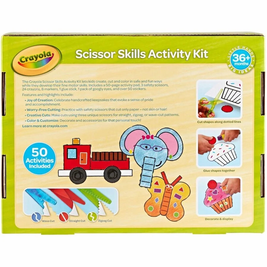 Crayola Young Kids Scissor Skills Kit - Ages 3+ - Multi - 1 - Arts & Crafts Kits/Accessories