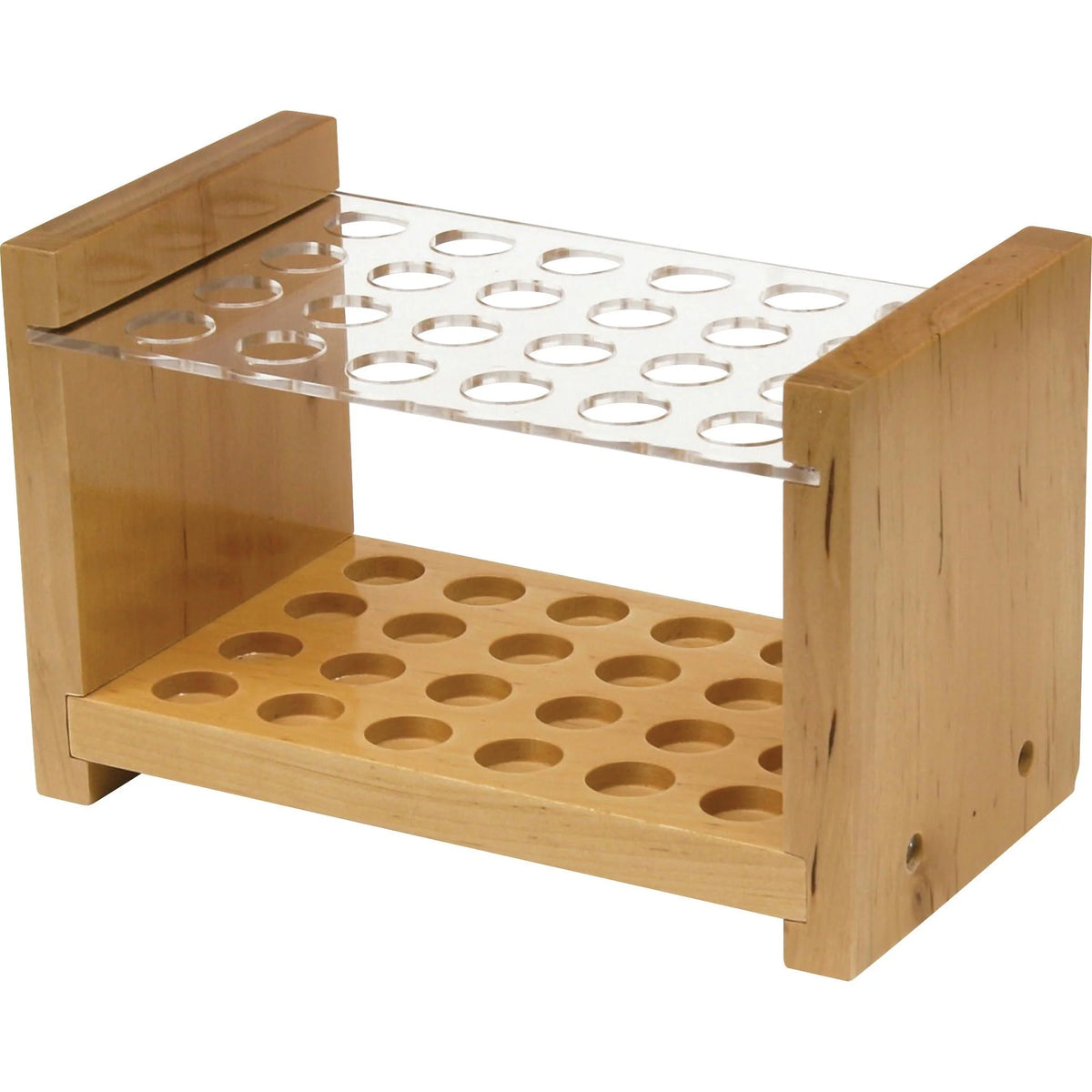Creativity Street Brush Holder: Wood Paint Holder - Clear - Accessories
