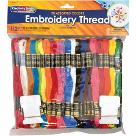 Creativity Street Embroidery Thread Pack - Assorted Colors - Arts & Crafts Kits/Accessories