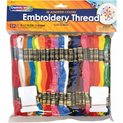 Creativity Street Embroidery Thread Pack - Assorted Colors - Arts & Crafts Kits/Accessories