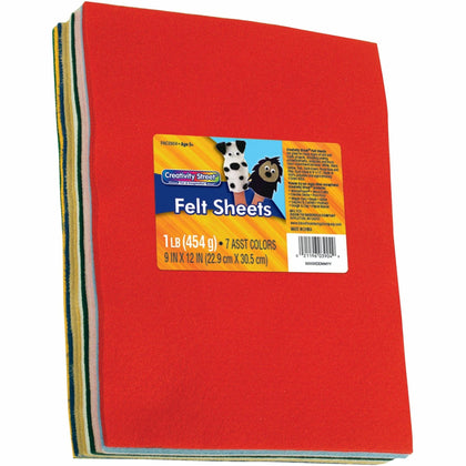 Creativity Street Felt Sheets - 30-Pack Assorted Colors