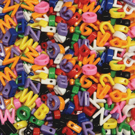 Creativity Street Letter Beads: Art Project Fun & Learning - 288 Pieces - Beads Rhinestones