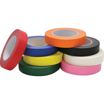 Creativity Street Masking Tape Set - 60 yd x 1’’ - Assorted Colors for Decorating & Color Coding