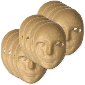 Creativity Street Paper Mache Masks - Natural Decoration Set