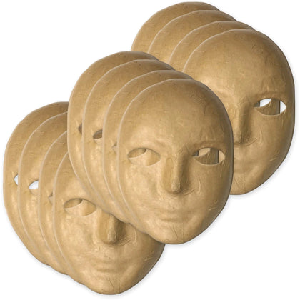 Creativity Street Paper Mache Masks - Natural Decoration Set
