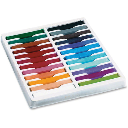Creativity Street Square Artist Pastels Set - 24 Colors - 2.5’’ Length x 0.4’’ Diameter - Oil / Pastel Sticks