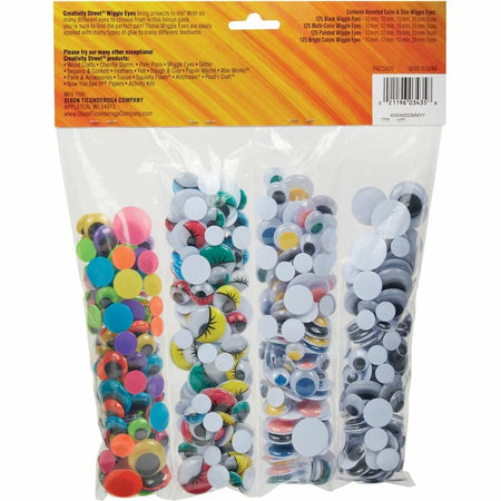 Creativity Street Wiggle Eyes Assortment: Craft 500-Piece Pack - Wiggly Eyes/Craft