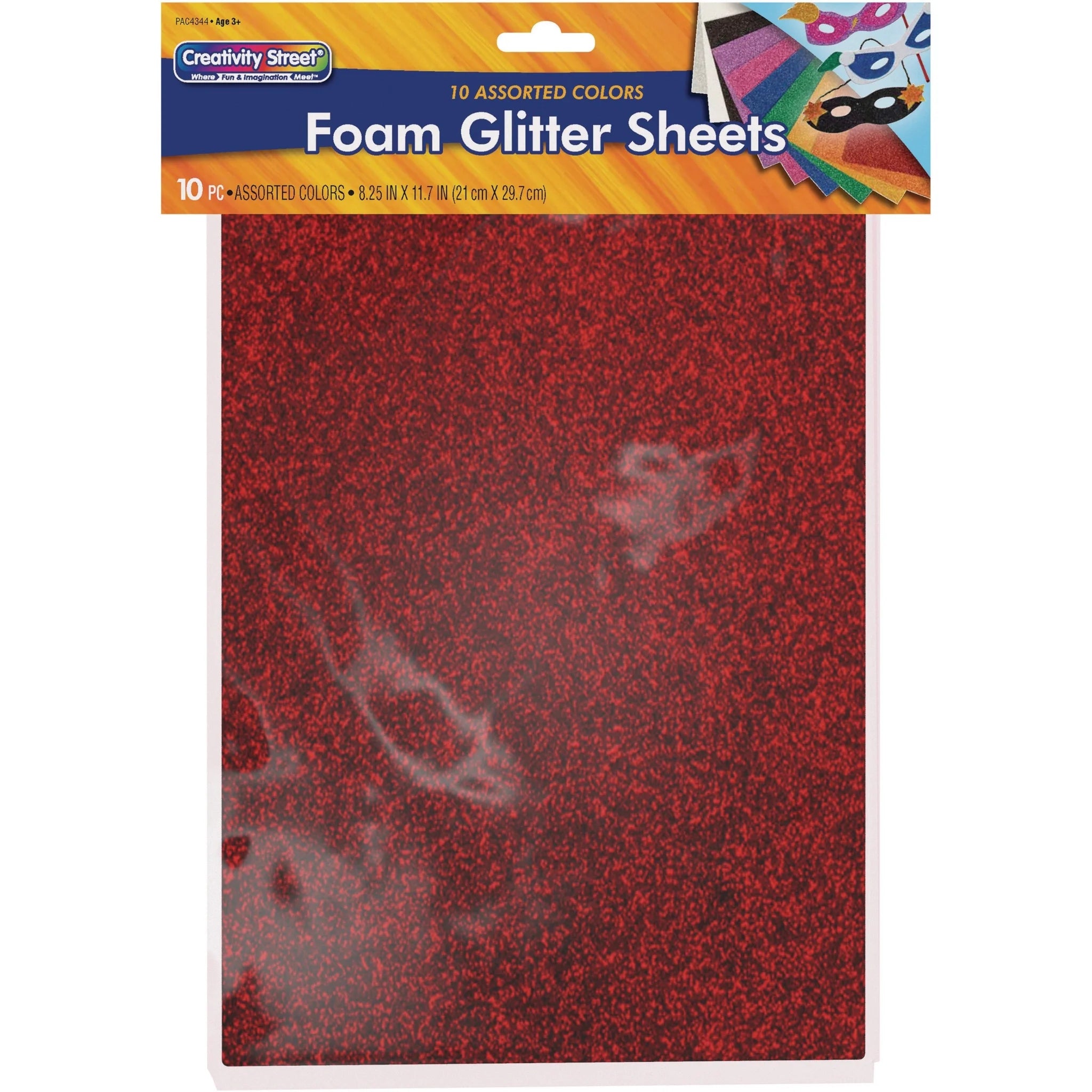 Creativity Street Wonderfoam Glitter Sheets - Sparkle Your Art and Craft Projects - Foam