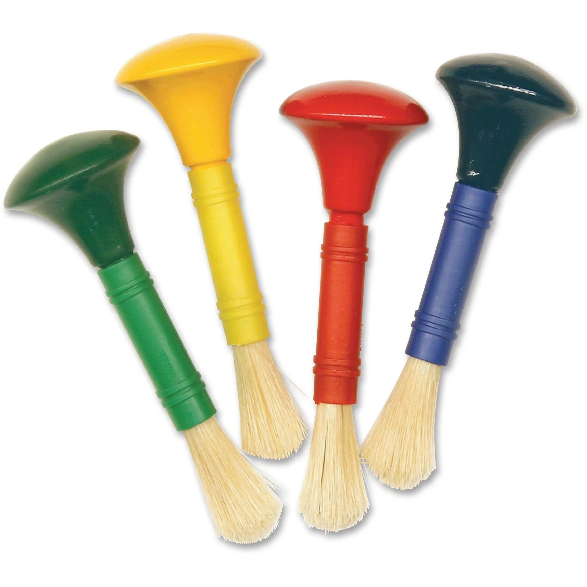 Creativity Street Wood Knob Paint Brush Set - 4-Piece - Accessories