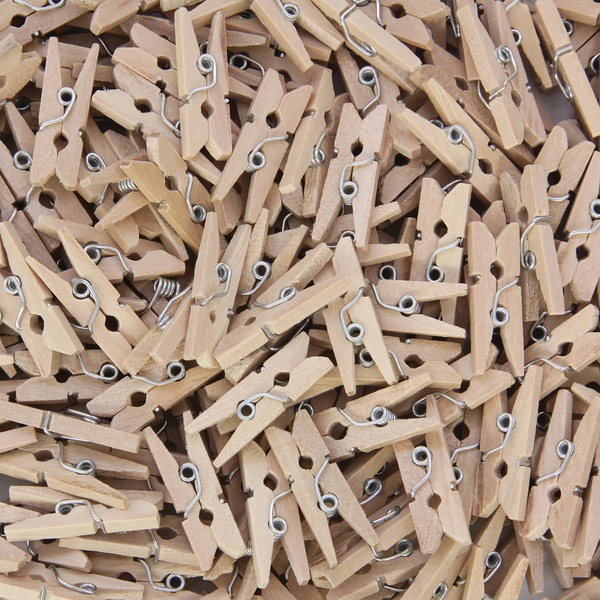 Creativity Street WoodCrafts Mini Clothespins - Natural Wood - 1’’ Length - 250 Pack - Clothespins/Clothesline