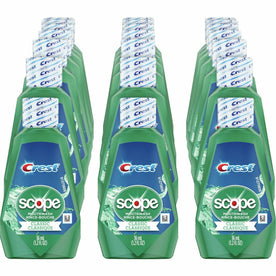 Crest Scope Classic Mouthwash: Minty Fresh Breath - 1.20 fl oz - 180/Carton - Personal Hygiene Supplies