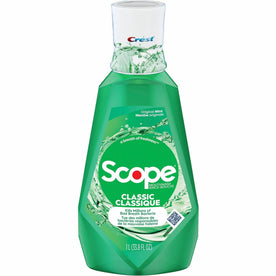 Crest Scope Classic Mouthwash: Minty Fresh Solution for Bad Breath - Personal Hygiene Supplies