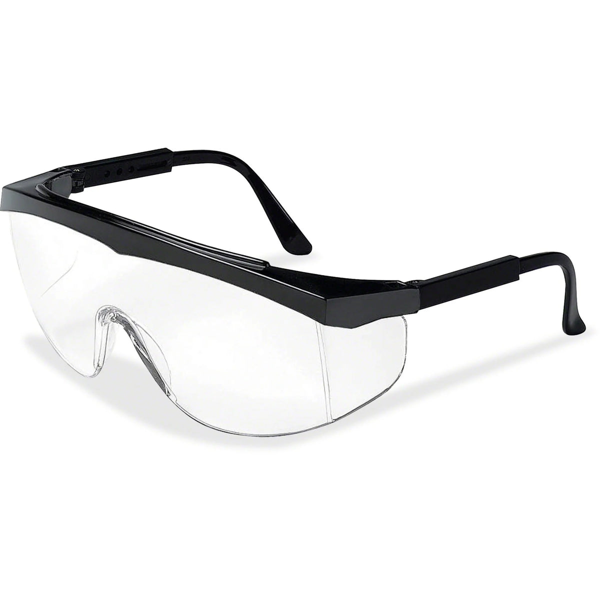 Crews Stratos Wraparound Glasses: Ultraviolet Protection Clear Lens - Protective Gear