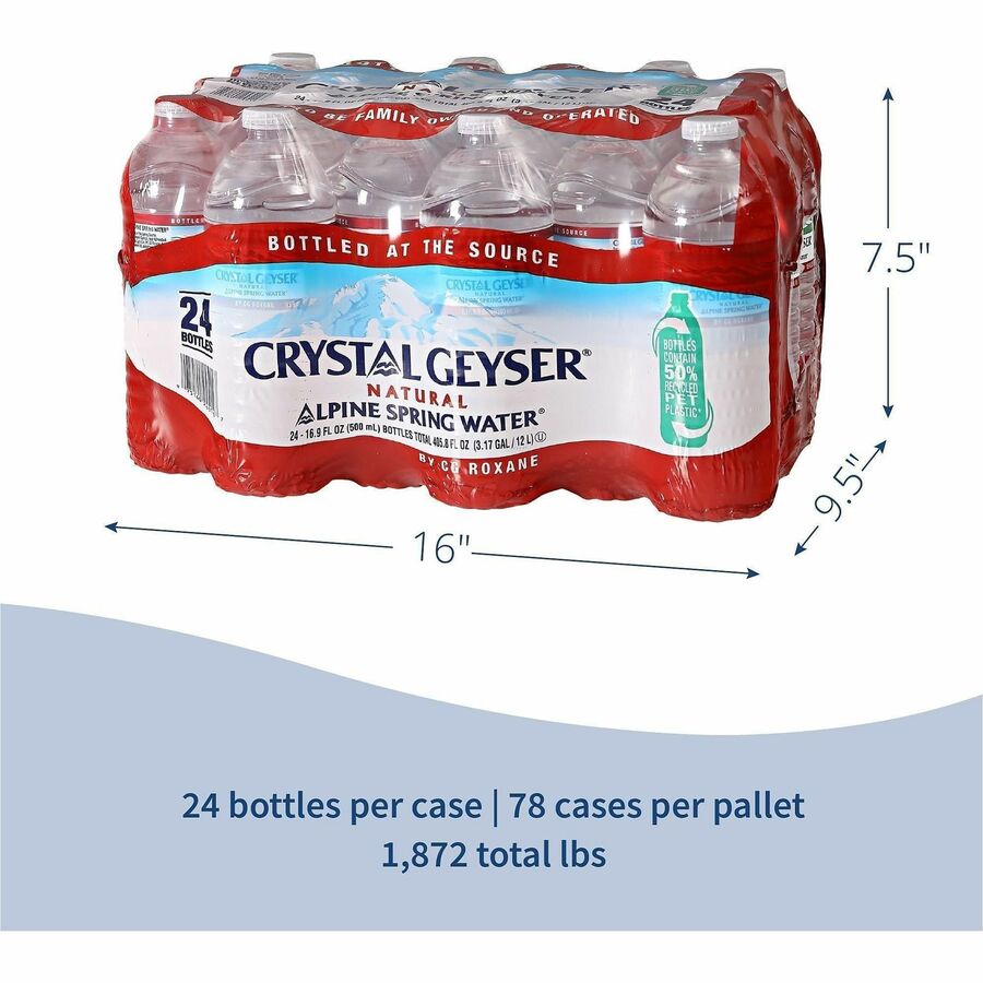 Crystal Geyser Alpine Bottled Spring Water - Alternate-Image4