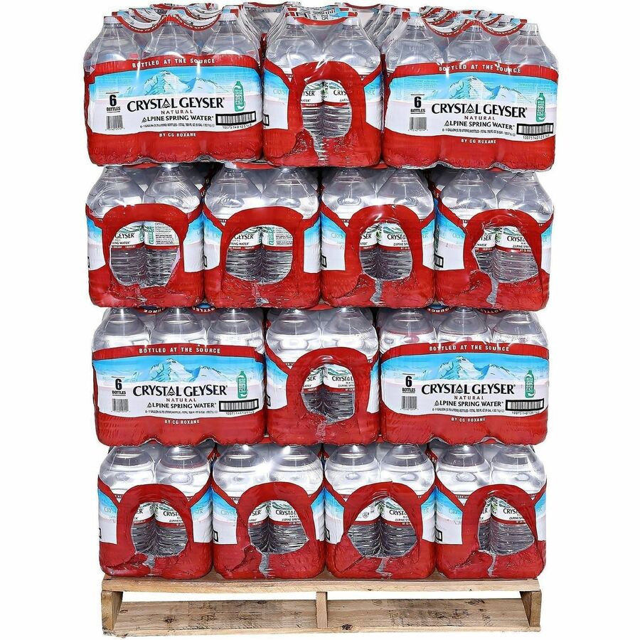 Crystal Geyser Alpine Bottled Spring Water - Front