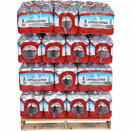 Crystal Geyser Alpine Bottled Spring Water - Front
