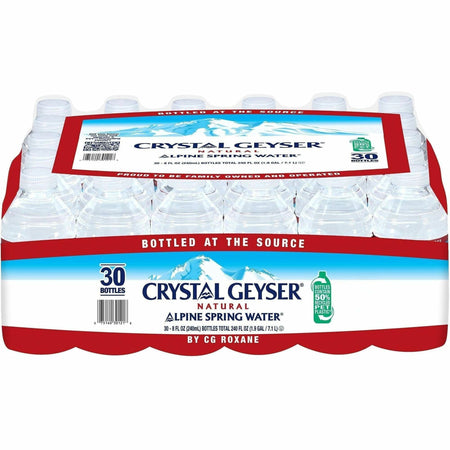 Crystal Geyser Water Alpine Spring Bottled Water - 2000