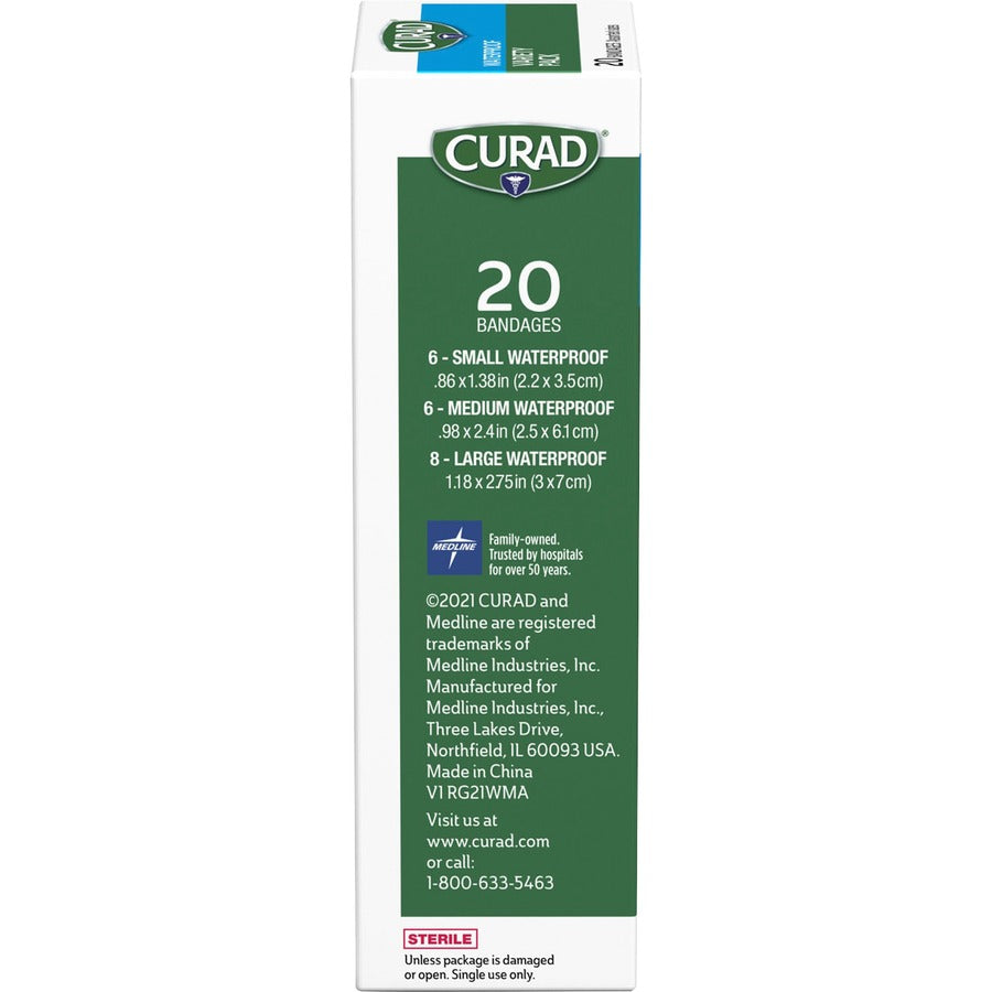 Curad Assorted Waterproof Transparent Bandages - Right