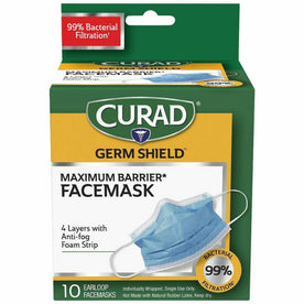 Curad Medical-grade Face Masks - Healthcare Protection - Comfortable & Fluid Resistant - Multipurpose