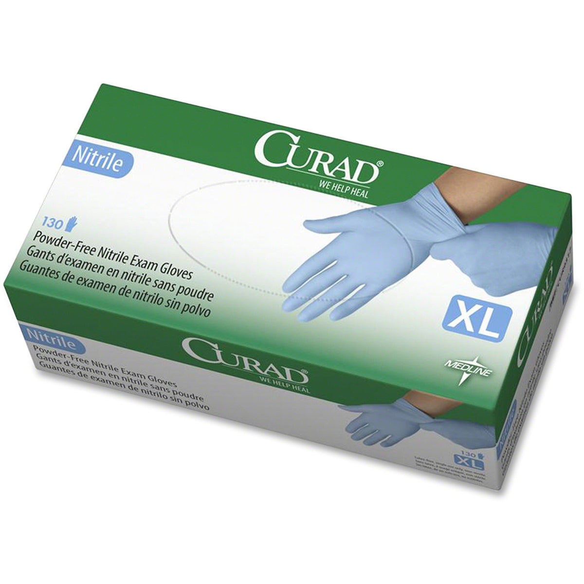 Curad Powder-free Nitrile Disposable Exam Gloves - 2000