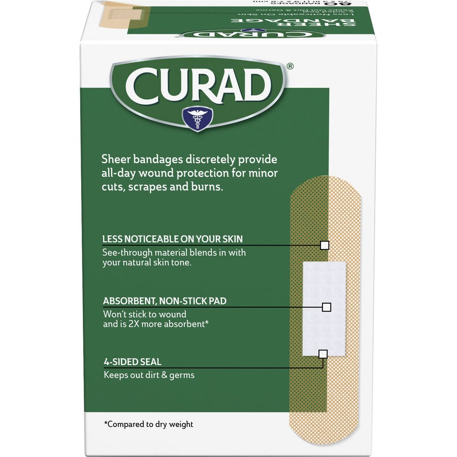 Curad Sheer Bandage Strips - Rear