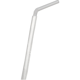 D&W Dispoz-o Straws: 7.8’’ Polypropylene Translucent - 400/Pack - Straws