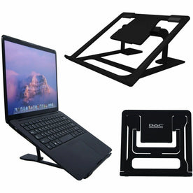 DAC® MP-224 Portable Laptop Stand: 6 Height Levels Aluminum Alloy - Black - Computer / Accessories