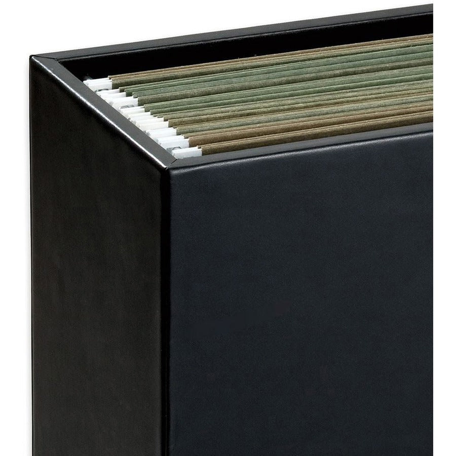Dacasso Classic Leather Hanging File Folder Box - Right