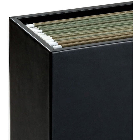 Dacasso Classic Leather Hanging File Folder Box - Right