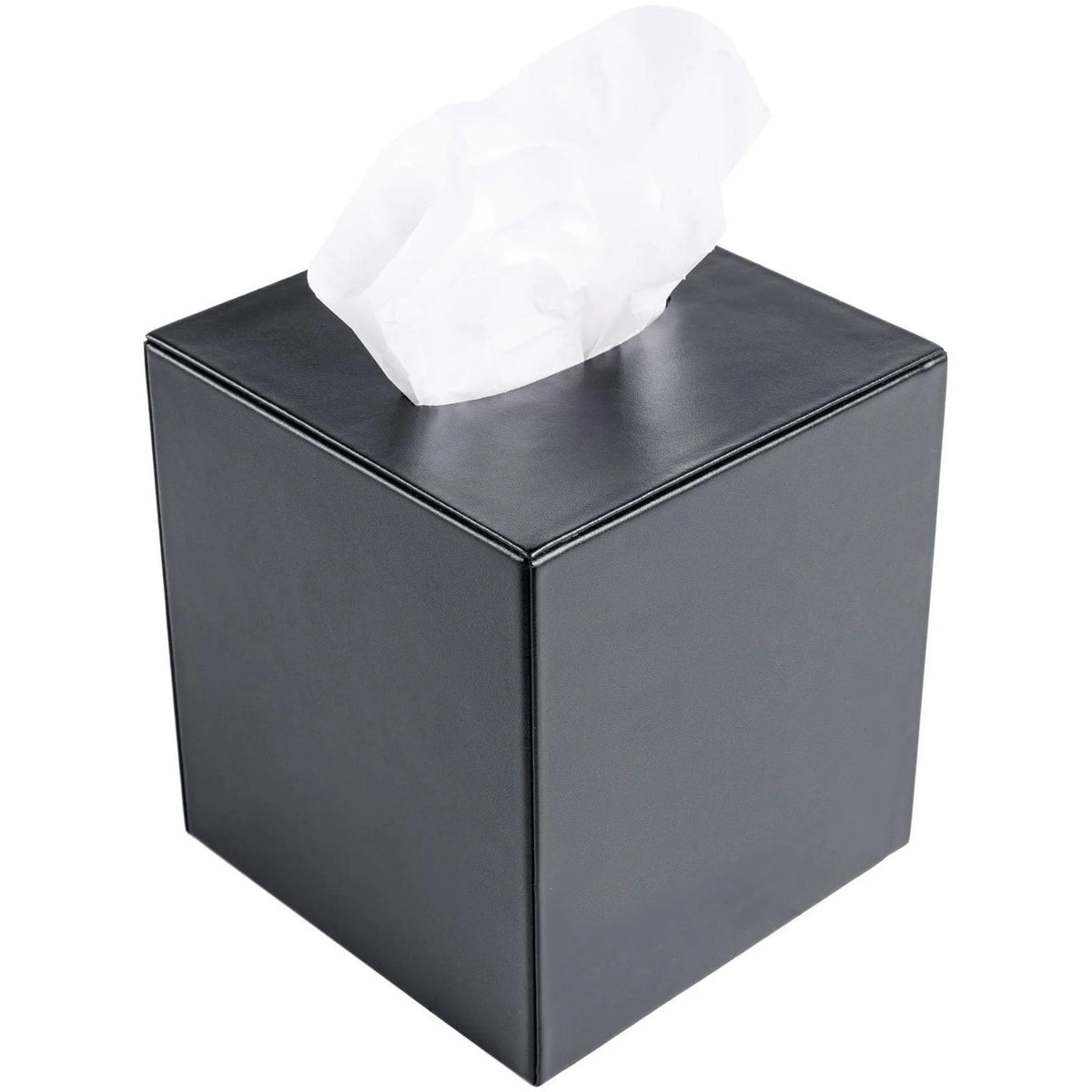 Dacasso Classic Leather Tissue Box - Elegant Holder - Facial Tissues
