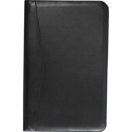 Dacasso Deluxe Legal Portfolio - 8 1/2’’ x 14’’ - Black - 1 Each - Letter & Jr. Pads