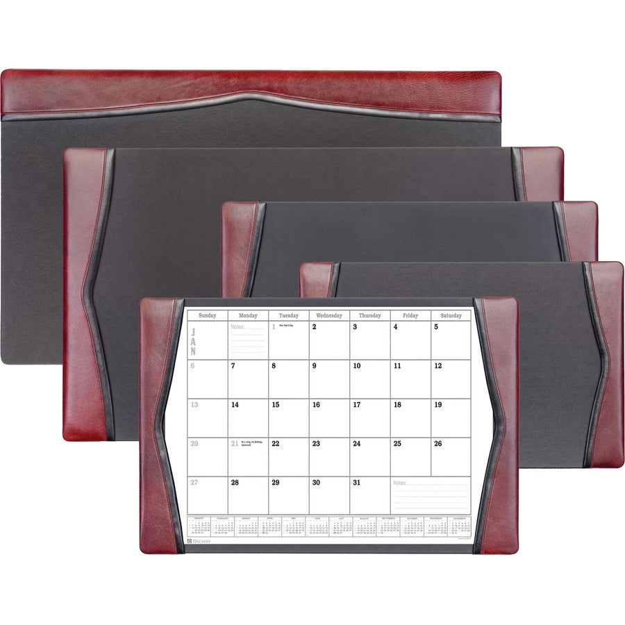 Dacasso Leather Calendar Desk Pad - Alternate-Image3