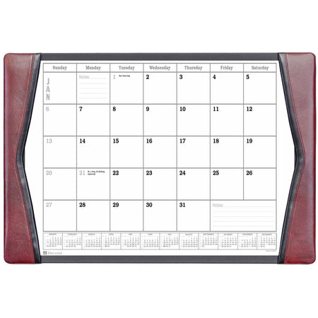 Dacasso Leather Calendar Desk Pad - 2000