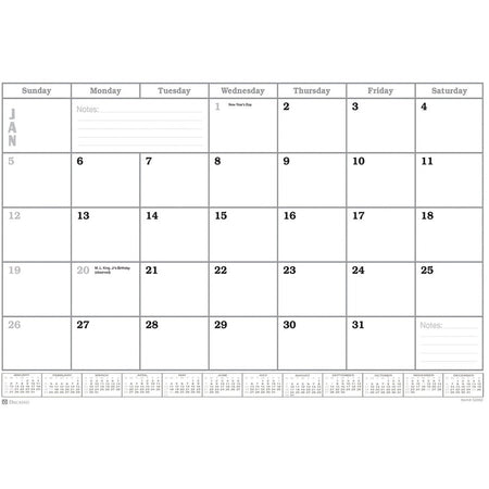 Dacasso Leather Calendar Desk Pad - Alternate-Image4
