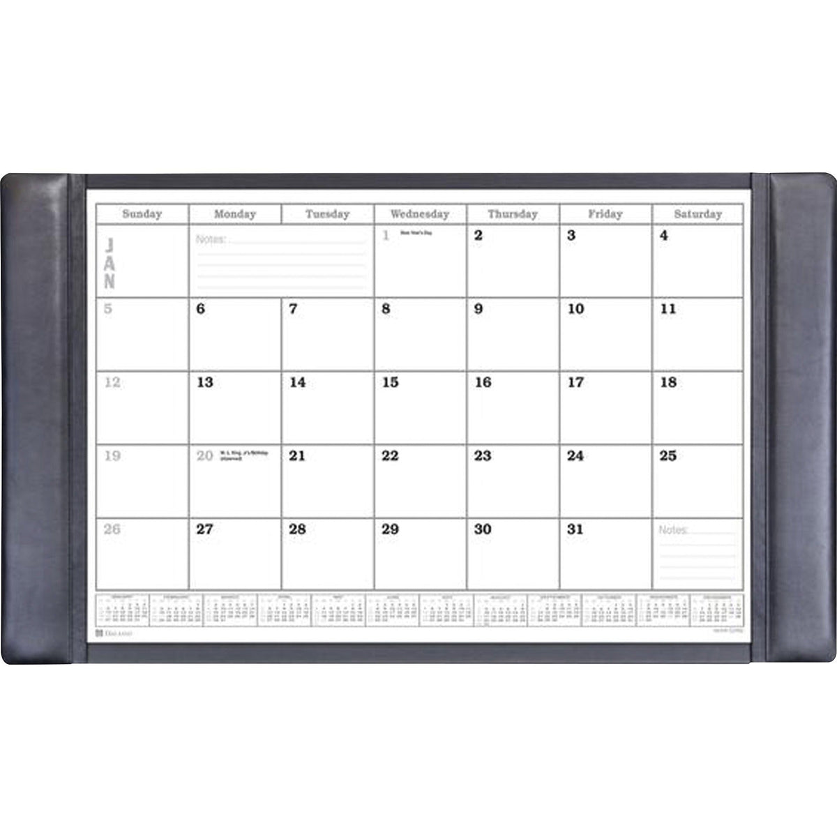 Dacasso Leather Calendar Desk Pad - 2000