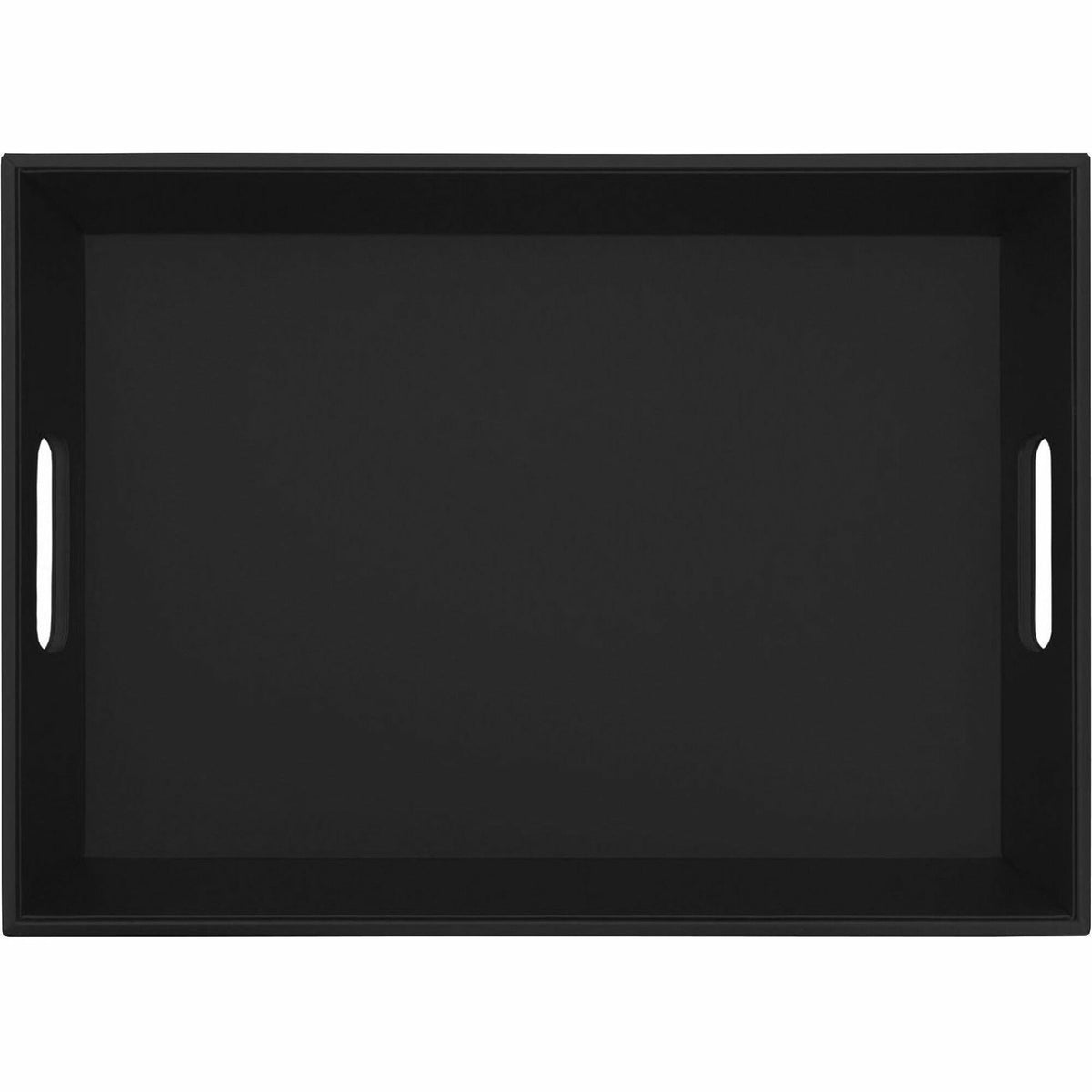 Dacasso Leatherette Serving Tray - Storing - Black - Body - 1 Each - Breakroom Organizers