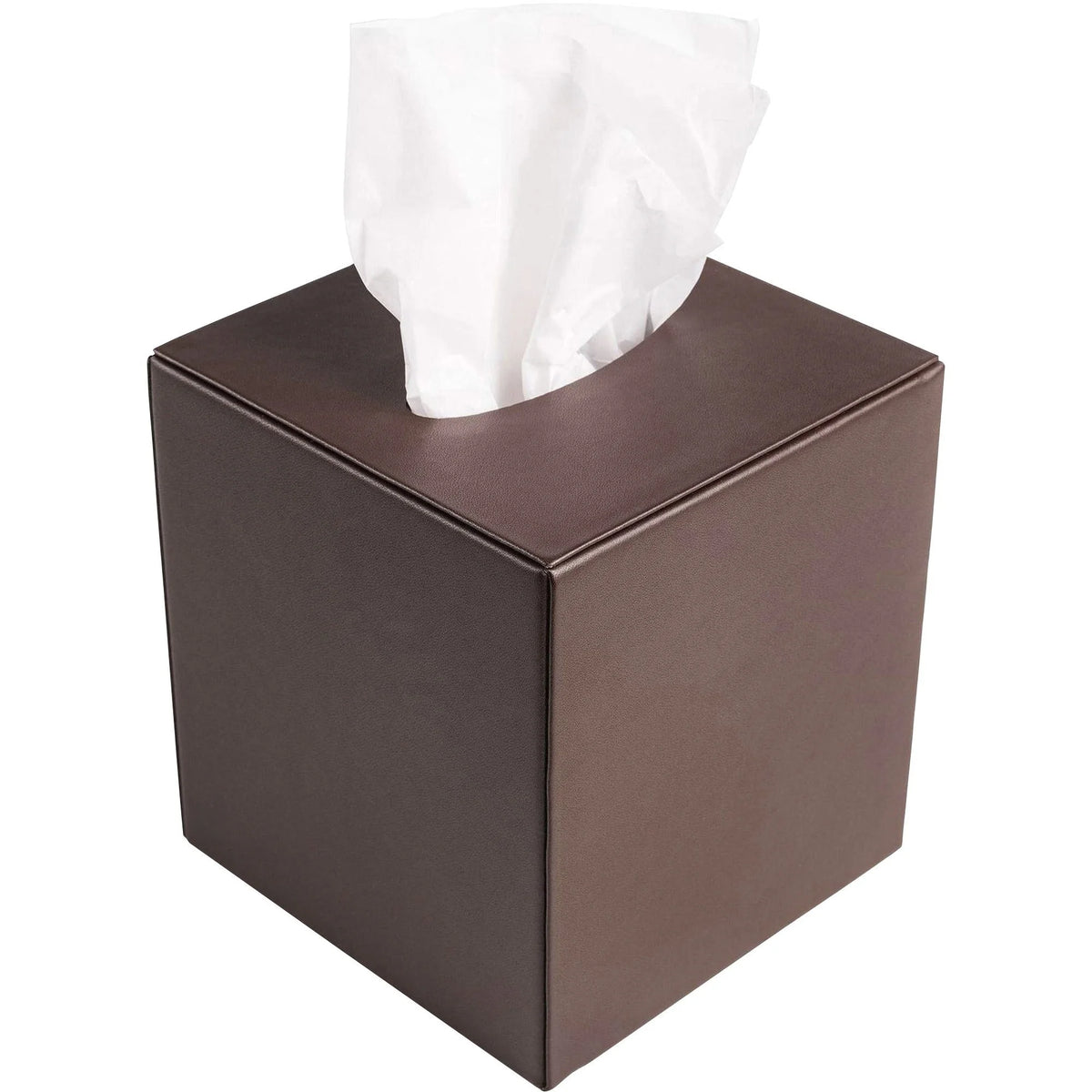 Dacasso Leatherette Tissue Box Cover - Velveteen Felt - Facial Tissues