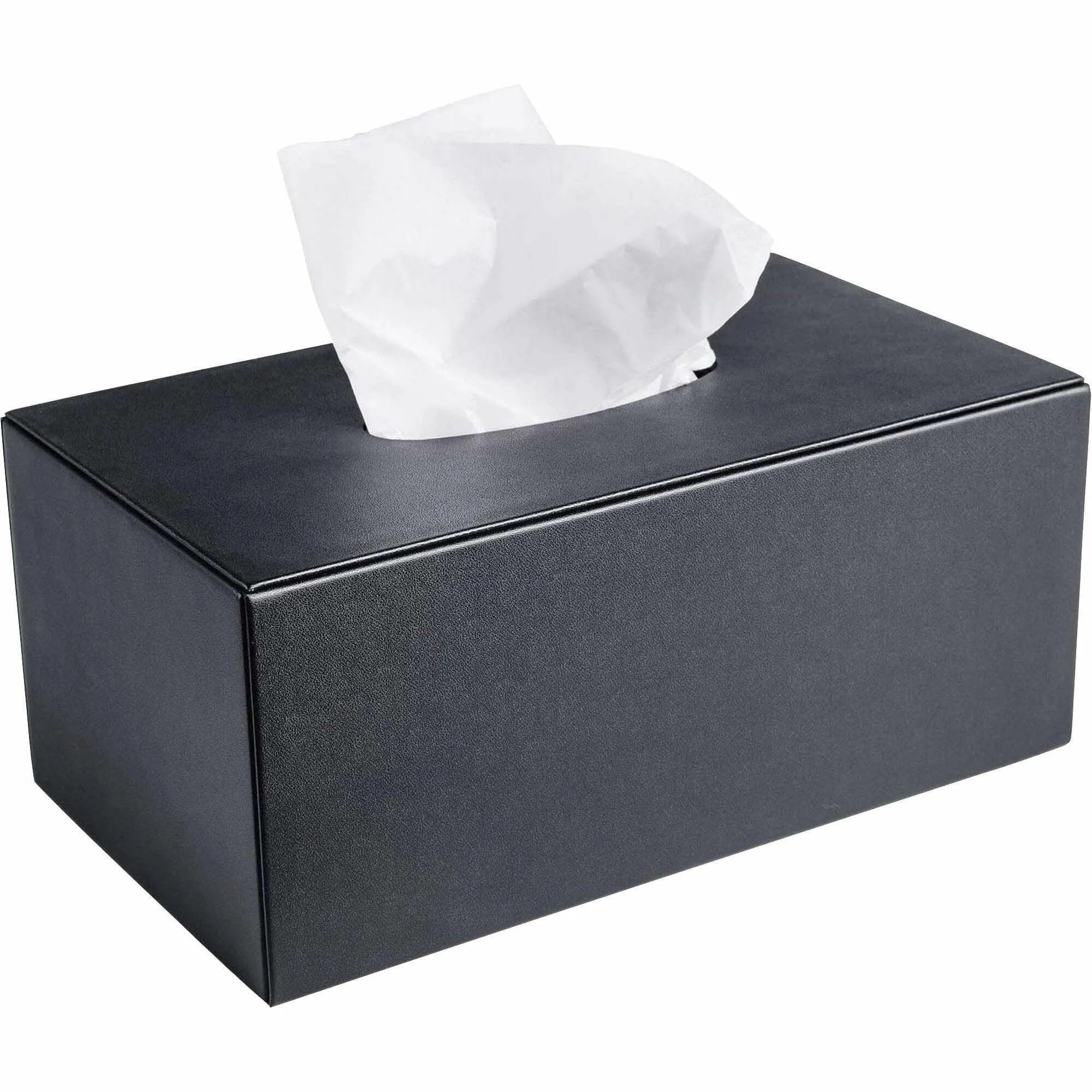 Dacasso Leatherette Tissue Box Cover - Faux Leather - Facial Tissues