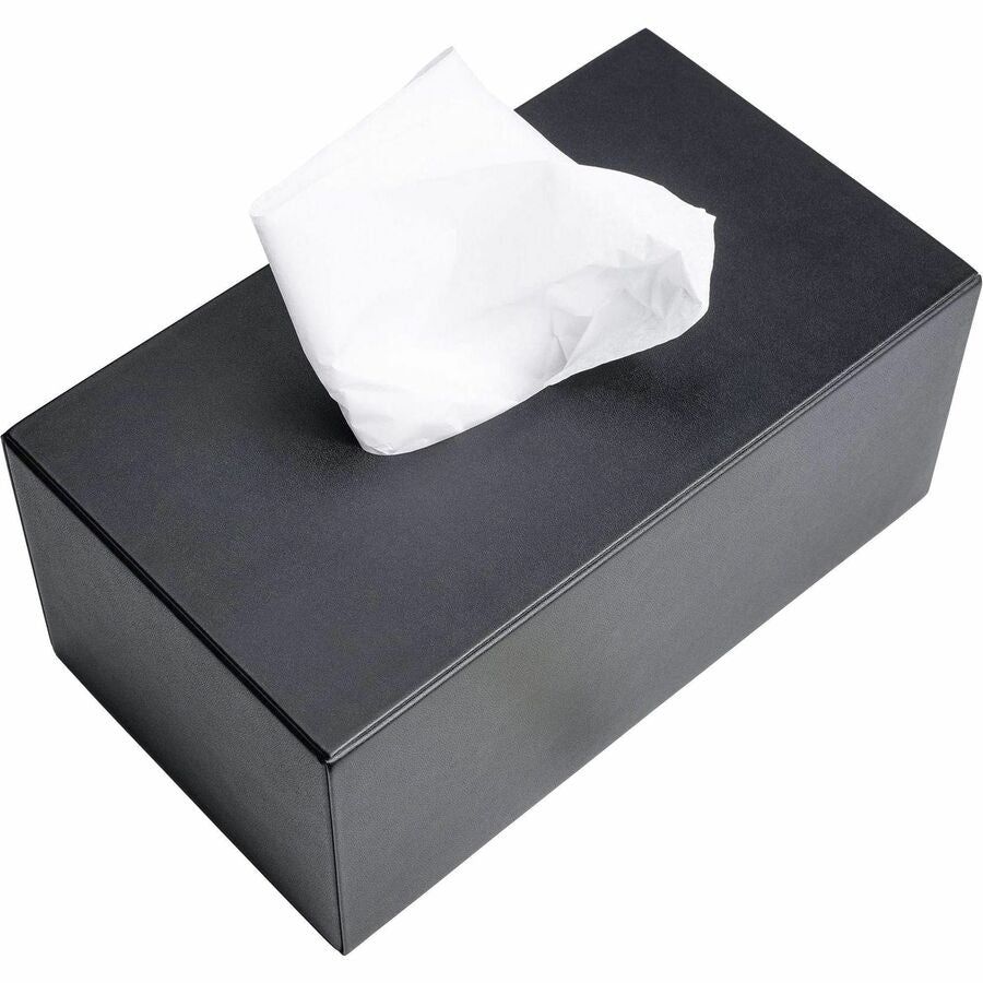 Dacasso Leatherette Tissue Box Cover - Faux Leather - Facial Tissues