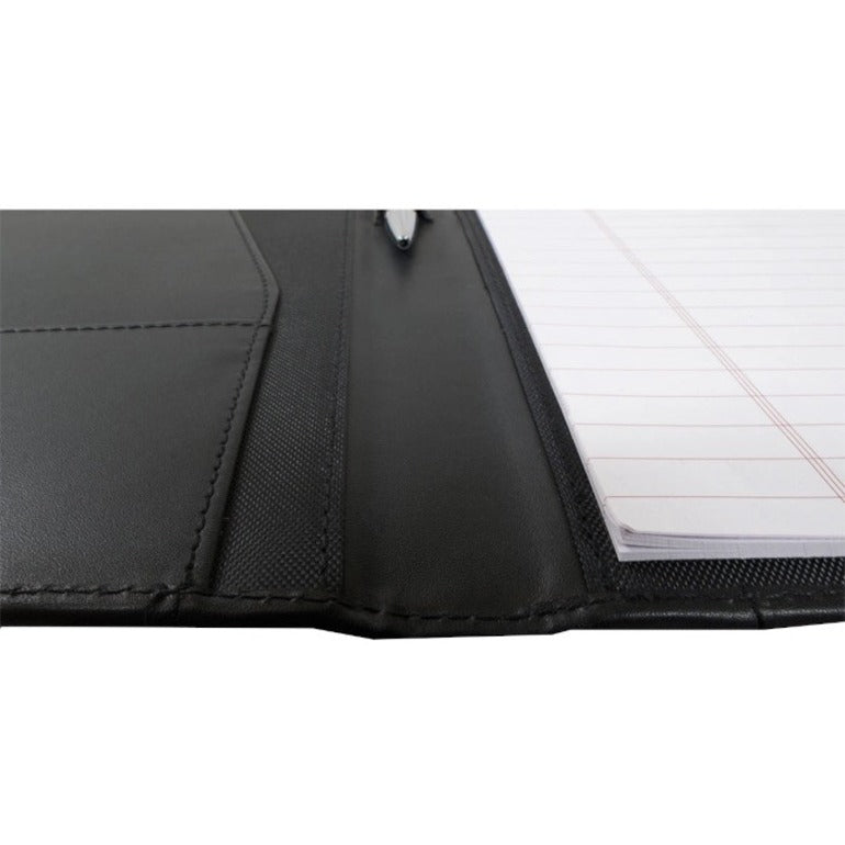 Dacasso Letter Portfolio - 8 1/2’’ x 11’’ - Black - 1 Each - Legal & Jr. Pads