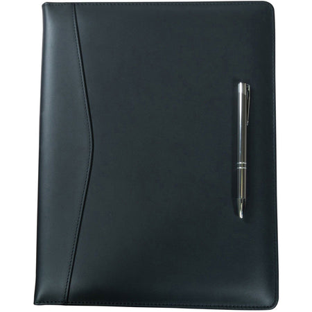 Dacasso Letter Portfolio - 8 1/2’’ x 11’’ - Black - 1 Each - Legal & Jr. Pads