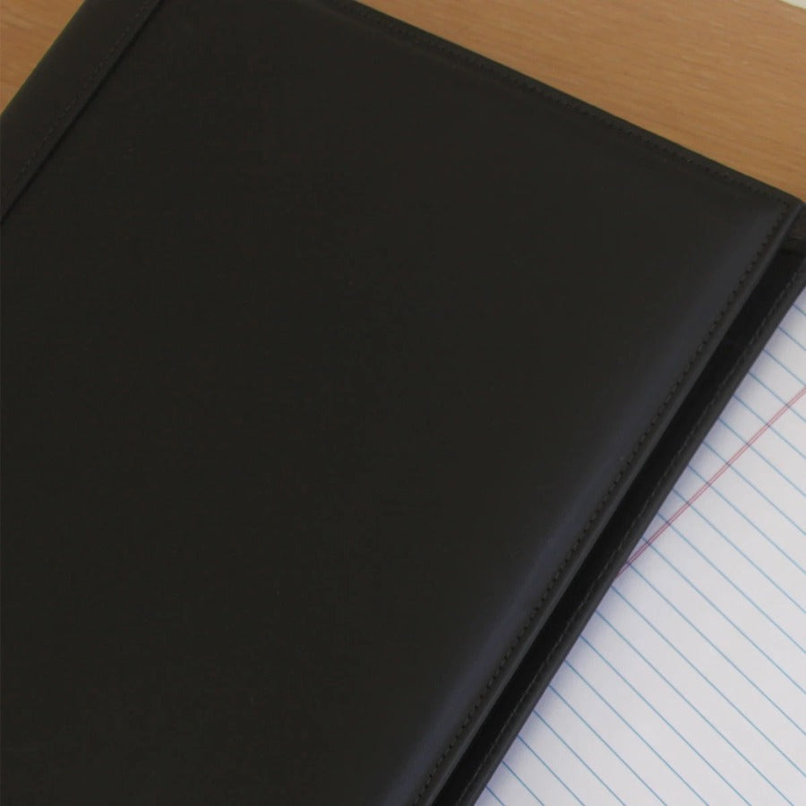 Dacasso Letter Portfolio - 8 1/2’’ x 11’’ - Black - 1 Each - Legal & Jr. Pads