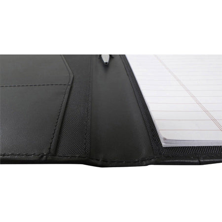 Dacasso Letter Portfolio - 8 1/2’’ x 11’’ - Black - 1 Each - Legal & Jr. Pads