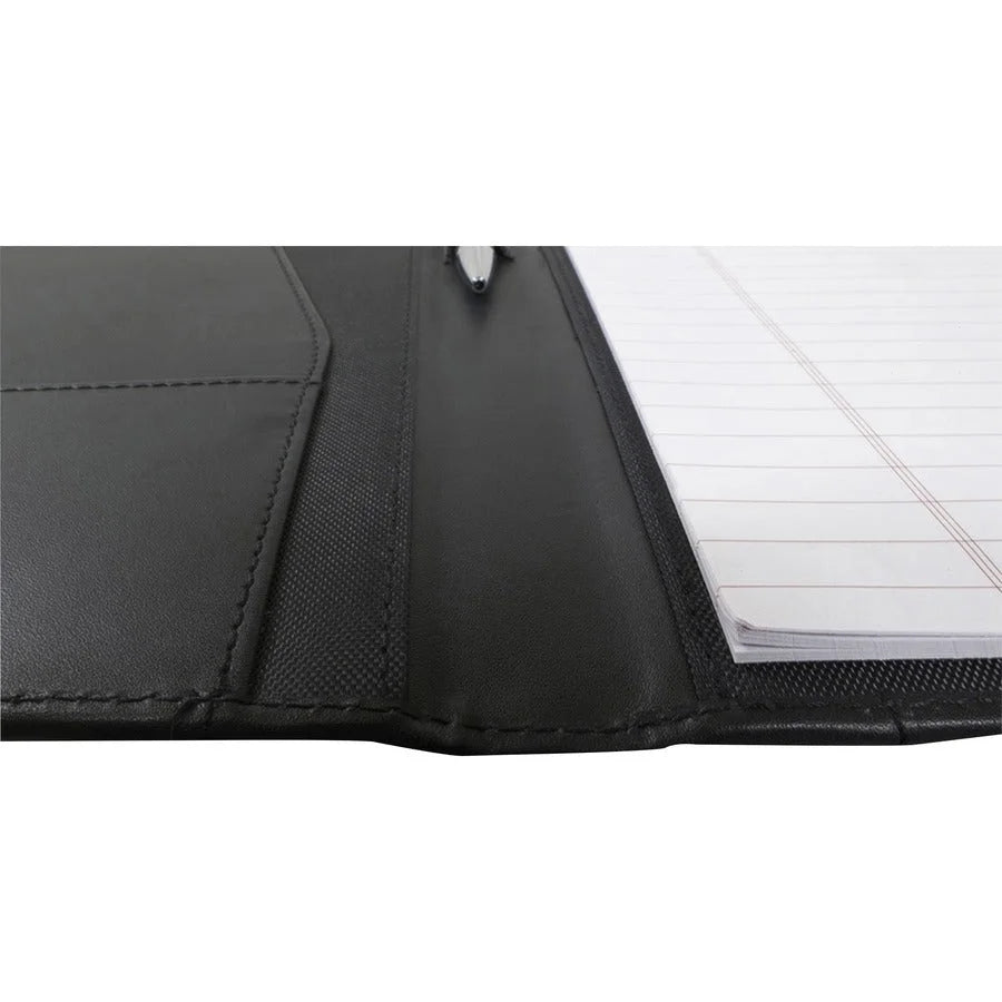 Dacasso Letter Portfolio - 8 1/2’’ x 11’’ - Black - 1 Each - Legal & Jr. Pads